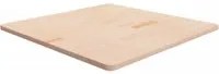 Piano Tavolo Quadrato 90x90x2,5 cm Massello Rovere Non Trattato cod mxl 71087