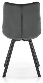 Sedia da pranzo COMORO, 1 pezzo, grigio scuro