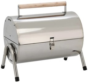 Griglia a carbone portatile cromata lucida