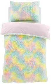 Biancheria da letto matrimoniale per bambini in micropile 200x200 cm Rainbow Cuddly - Catherine Lansfield