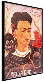 Poster  Frida Khalo – SelfPortrait  Cornice Quadri Cornice nera, Larghezza x Altezza Home decor 20x30