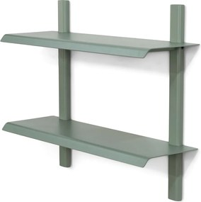 Mensola verde polveroso in metallo con ripiani multipli 60 cm Hola – Spinder Design