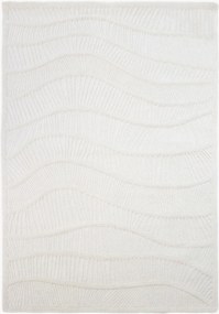 Tappeto in lana fatto a mano con motivo in rilievo Sculptured Wave