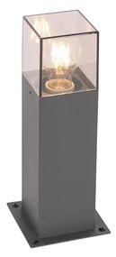 Lampada da terra per esterni moderna 30 cm grigio scuro IP44 - Denmark