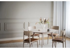 Sedie da pranzo in similpelle in colore marrone cognac-naturale in set di 2 pezzi Wolcott - Rowico