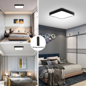 Brilagi - Lampada dimmerabile POOL SQUARE LED/36W/230V 3000-6000K 40x40 cm nera+DO