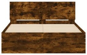 Giroletto con testiera rovere fumo 120x200 cm