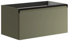 Mobile da bagno sotto lavabo Fusion verde salvia opaco L 79.5 x H 40 x P 45.5 cm 1 cassetto, lavabo non incluso