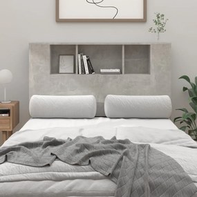 Testiera Con Scomparti Grigio Cemento 120x18,5x102,5 Cm /
