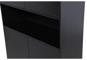 Armadio modulare nero in legno di pino 110x210 cm Finca - WOOOD