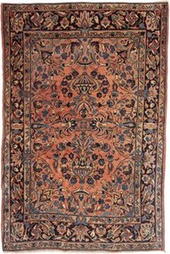 Antik Floreale Terracotta Blu Scuro 100x150 Cm