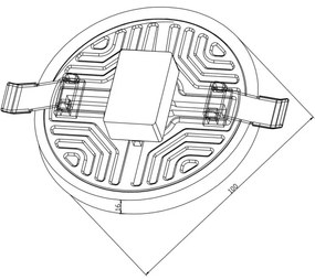 Top Lampada POLAR K 10 - LED Lampada da soffitto ad incasso LED/10W/230V