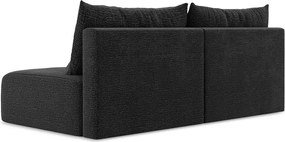 Divano nero allungabile/con contenitore 216 cm Kalena – Makamii