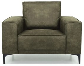 Poltrona in similpelle verde Copenhagen - Scandic