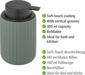 Distributore di sapone in ceramica verde Belluno - Wenko