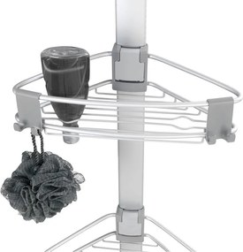 Mensola da bagno telescopica color argento opaco in alluminio Purio – Wenko