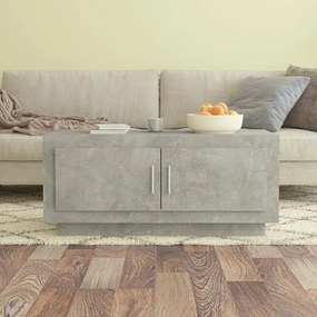 Tavolino Salotto Grigio Cemento 102x50x45 Cm Legno Multistrato /