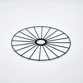 Lampadario a sospensione con filo MONTANA 1xE27/15W/230V diametro 30 cm nero