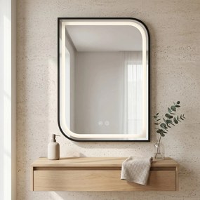 Specchio LED ZONE 80X60 BLACK