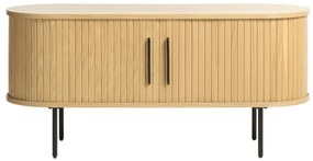 Tavolo TV in rovere di colore naturale 120x56 cm Nola - Unique Furniture