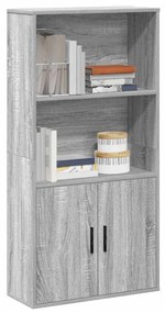 Libreria Grigio Sonoma 60x24x120 Cm İn Truciolato /