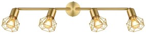 Globo 54802GB-4 - Faretto XARA I 4xE14/40W/230V oro