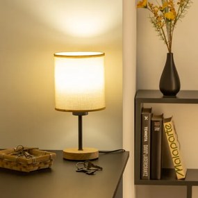 Brilagi - Lampada da tavolo NUBILA WOOD 1xE27/25W/230V quercia/marrone chiaro