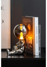 Lampada da tavolo per bambini argentata Joey – Leitmotiv