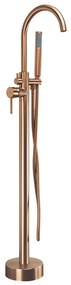 Rubinetto indipendente Rea Lungo brush copper