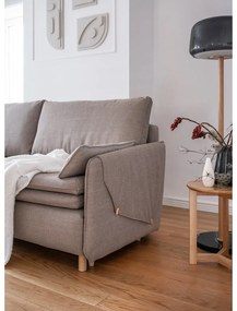 Divano letto marrone chiaro 207 cm Simon - Miuform