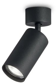 Plafoniera Moderna Dynamite Metallo Nero 1 Luce Gu10 7W 3000K Luce Calda