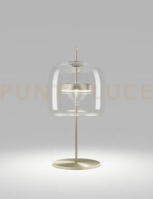 Jube lampada da tavolo p cristallo trasparente oro satinato 2 l2415...