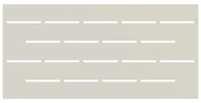 Recinzione Privacy bianco in ferro verniciato bianco L 192 x H 93 x P 3 cm