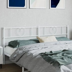 Testiera İn Metallo Bianco 180 Cm /