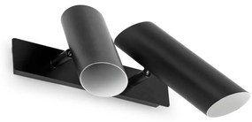 FARO 29876 - Faretto da muro LINK 2xGU10/11W/230V nero