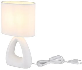 Globo 21731W - Lampada da tavolo  TRIANGLE 1xE14/40W/230V bianco
