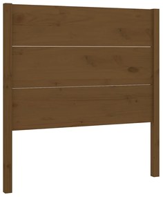 Testiera per letto miele 106x4x100 cm in legno massello di pino