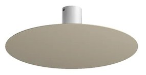 Plafoniera Moderna Disk Metallo Sabbia 5 Luci Gx53