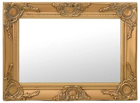Specchio Da Parete Stile Barocco 60x40 Cm Oro /