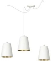 Lampada a Sospensione Link, Bianco, Acciaio, N/x200x50 cm, EPIKASA