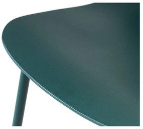 Sedia da pranzo in plastica turchese Whitby - Unique Furniture