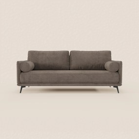 Basalto Divano lineare 2 o 3 posti con seduta unica e base in metallo in tessuto smacchiabile T31