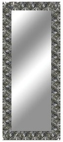 Specchio CAPUA rettangolare in legno argento 144 x 59 cm
