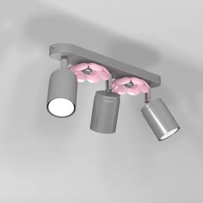 Faretto FLOWER 3xGU10/8W/230V cromo opaco