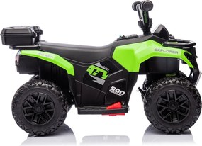 Quad Elettrico per Bambini Safari 6V con Bauletto Posteriore Verde...