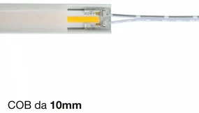 Connettore iniziale per strisce LED COB Monocolore da 10mm - CF 2PZ Selezionare l'accessorio Accessorio Strisce da 10 mm