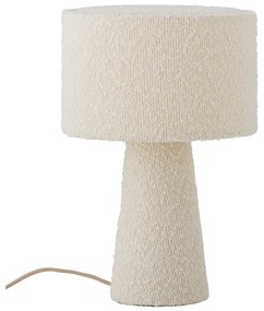 Lampada da tavolo bianca con paralume in tessuto (altezza totale 30 cm) Emmie – Bloomingville