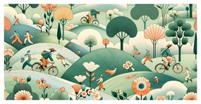 Quadro su tela – Passeggiata e giro nel paesaggio