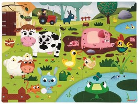 Puzzle Tattile Gli Animali della Fattoria - 20 pezzi