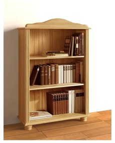 Libreria color legno naturale in legno di pino 77x116 cm Ella - Støraa
